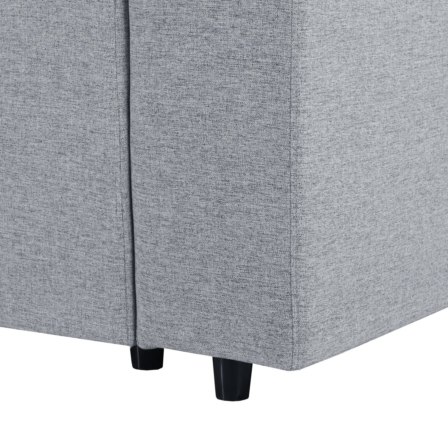 Canapé modulaire moderne en U avec pouf amovible et coussins pour le salon