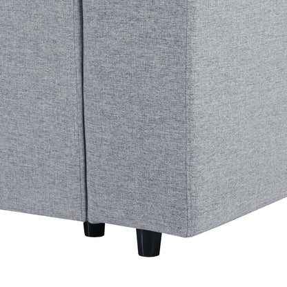 Canapé modulaire moderne en U avec pouf amovible et coussins pour le salon