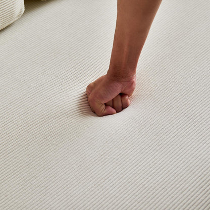 Canapé-lit 3 places moderne et multifonctionnel en velours côtelé, avec configurations polyvalentes et design ergonomique