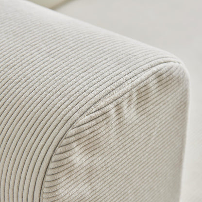 Canapé-lit 3 places moderne et multifonctionnel en velours côtelé, avec configurations polyvalentes et design ergonomique