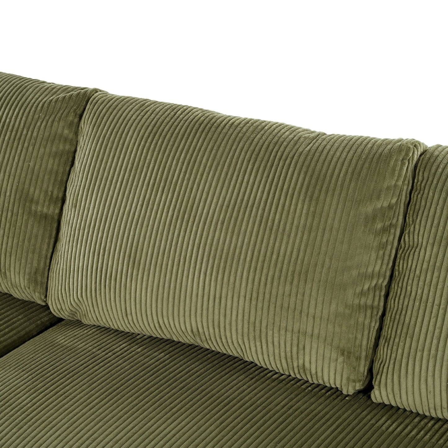 Canapé 3 places moderne et surdimensionné avec porte-gobelets et ports de chargement USB, coussins épais pour le salon