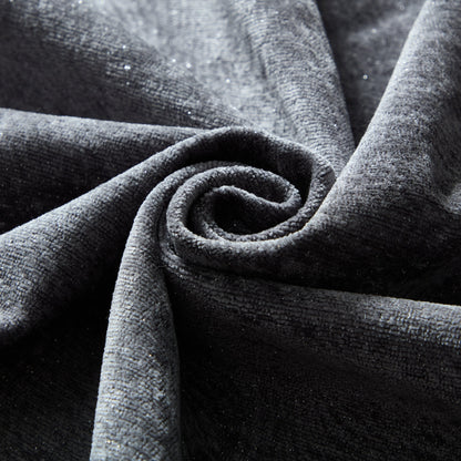 Canapé modulaire capitonné en chenille surdimensionné et moderne avec 2 oreillers et pouf pour le salon