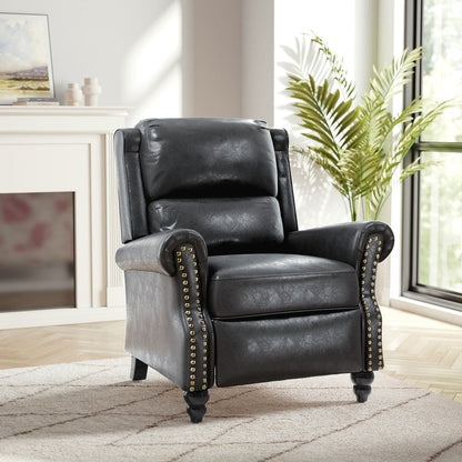 Fauteuil inclinable moderne rembourré en cuir PU