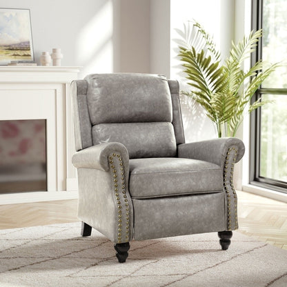 Fauteuil inclinable moderne rembourré en cuir PU