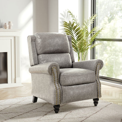 Fauteuil inclinable moderne rembourré en cuir PU
