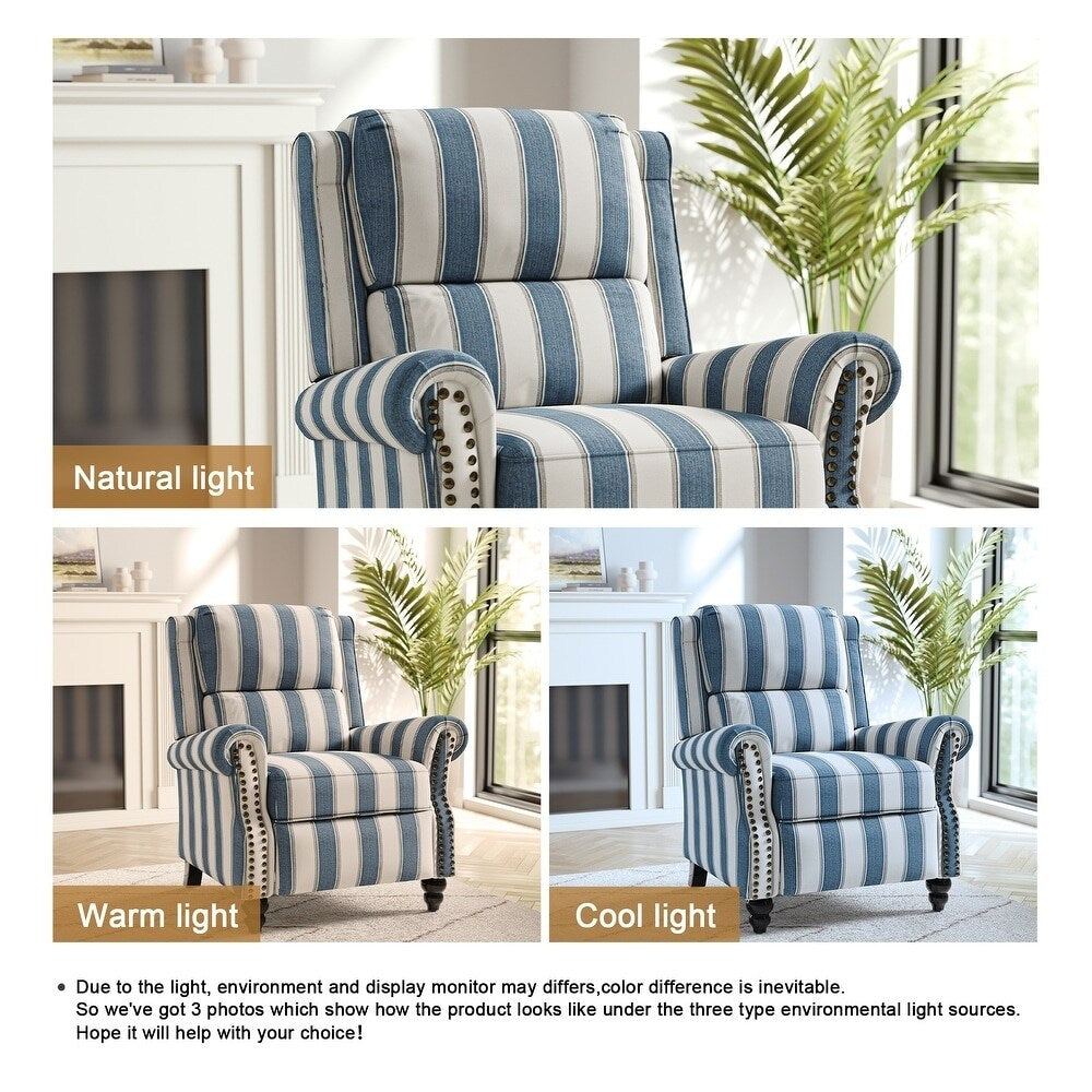 Fauteuil inclinable moderne rembourré en cuir PU