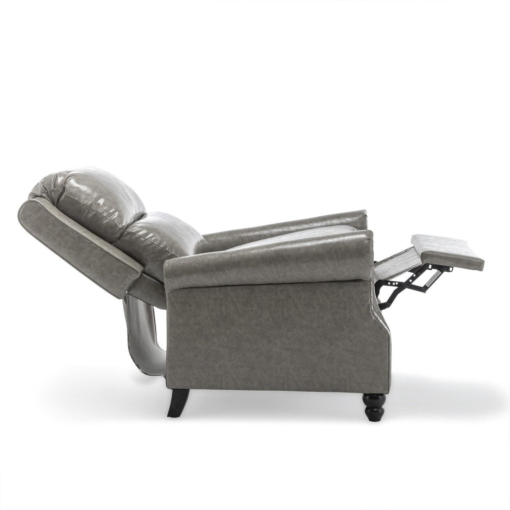Fauteuil inclinable moderne rembourré en cuir PU
