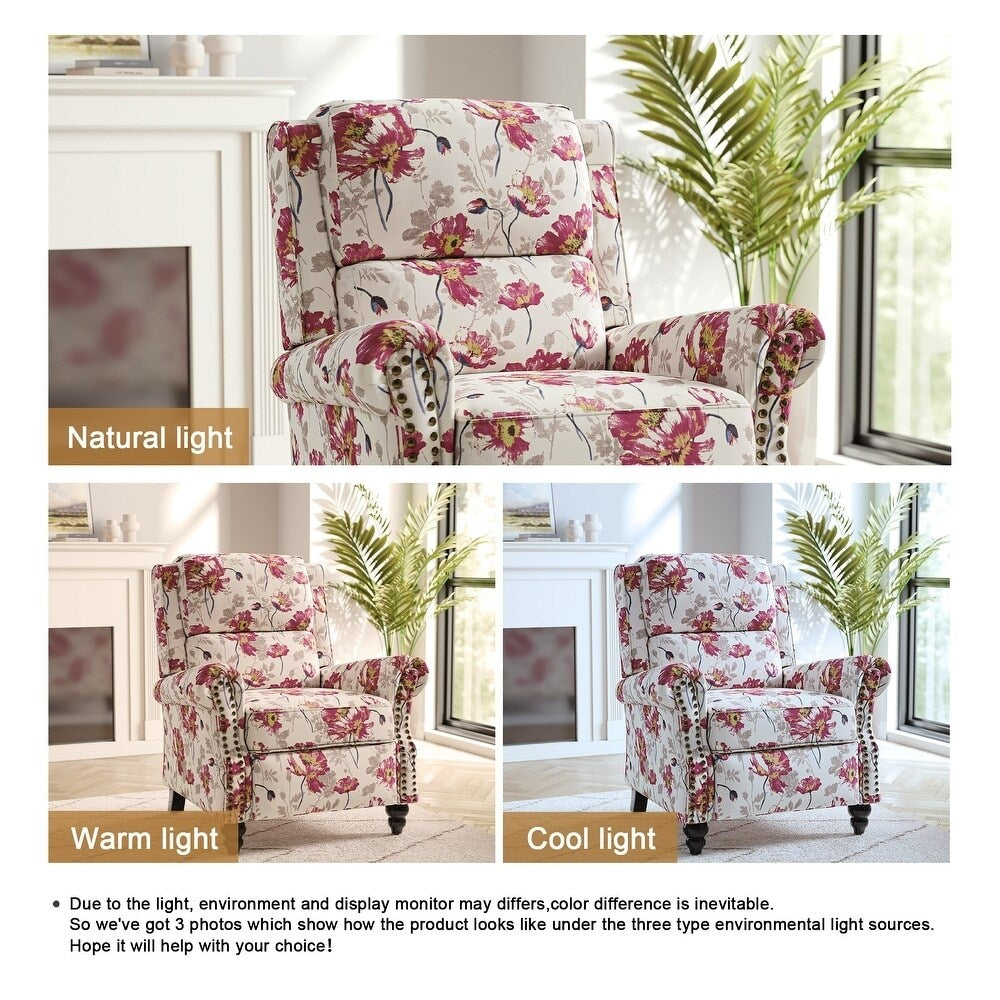 Fauteuil inclinable moderne rembourré en cuir PU