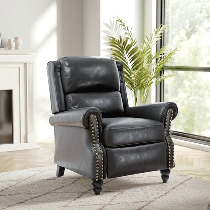 Fauteuil inclinable moderne rembourré en cuir PU