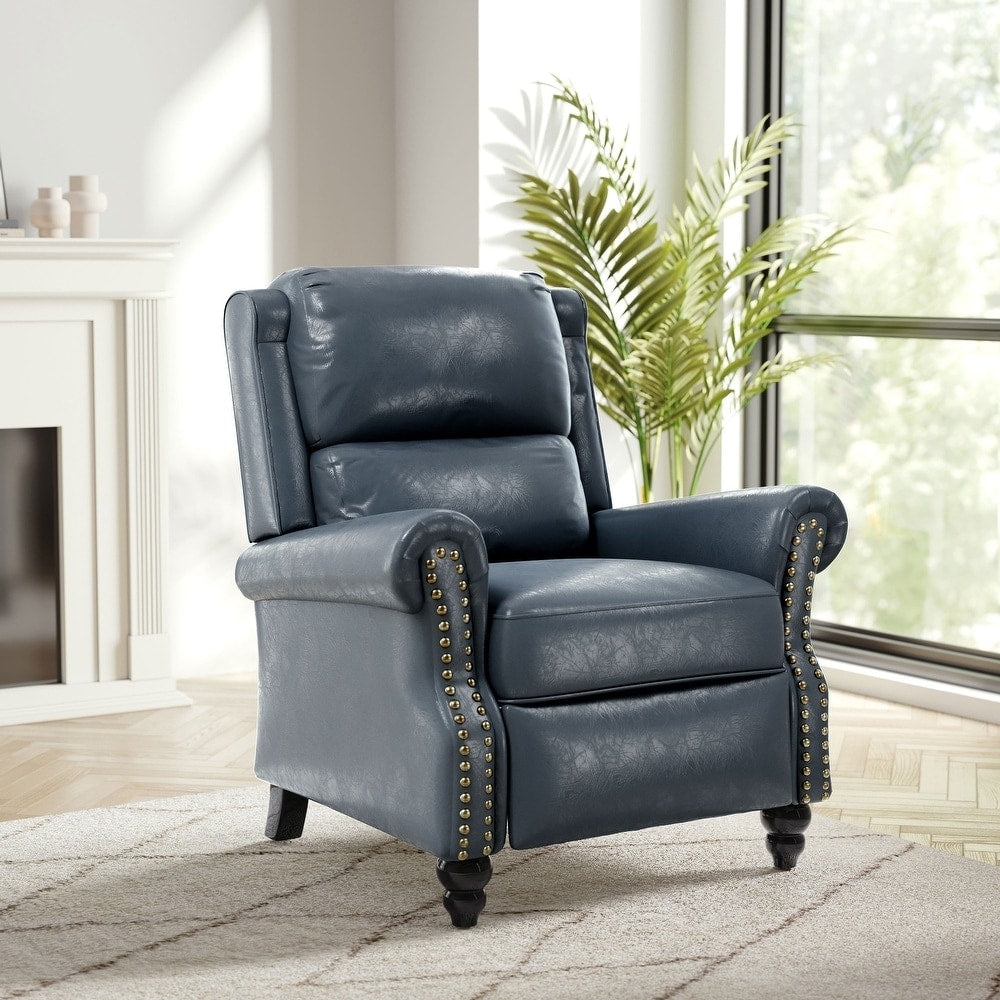 Fauteuil inclinable moderne rembourré en cuir PU