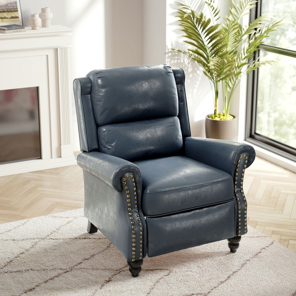 Fauteuil inclinable moderne rembourré en cuir PU