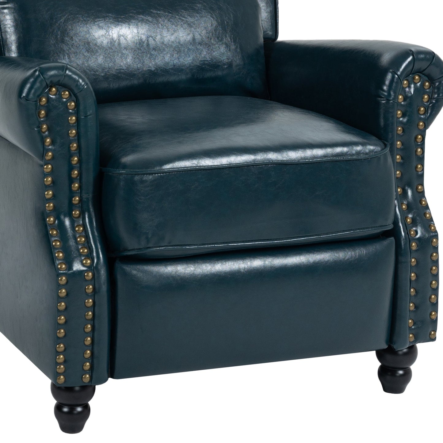Fauteuil inclinable moderne rembourré en cuir PU