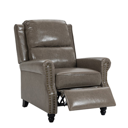 Fauteuil inclinable moderne rembourré en cuir PU