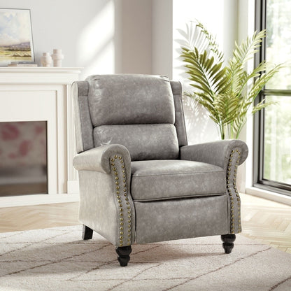 Fauteuil inclinable moderne rembourré en cuir PU