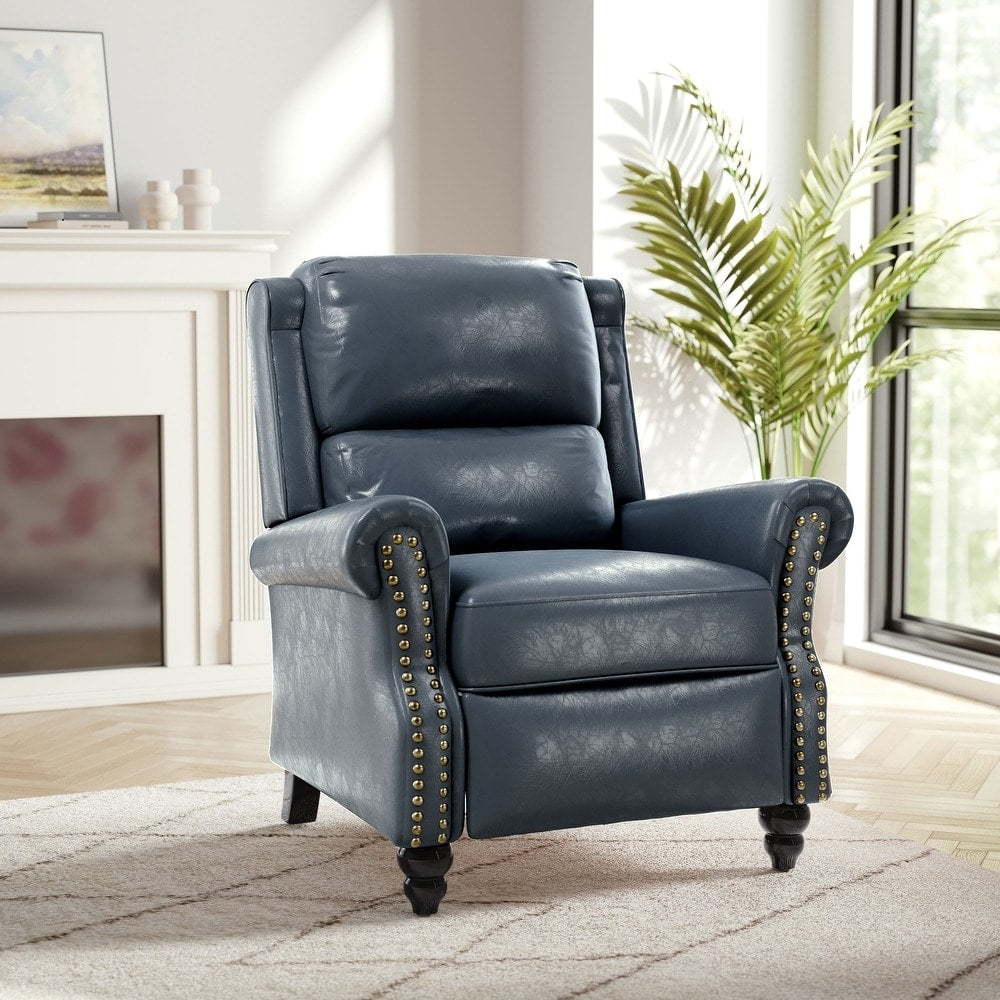 Fauteuil inclinable moderne rembourré en cuir PU