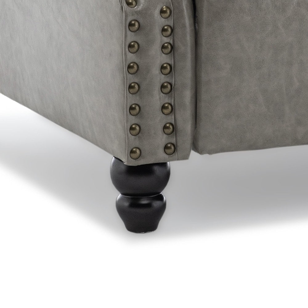 Fauteuil inclinable moderne rembourré en cuir PU