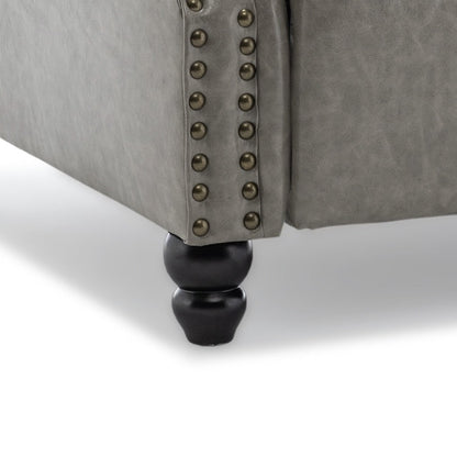 Fauteuil inclinable moderne rembourré en cuir PU