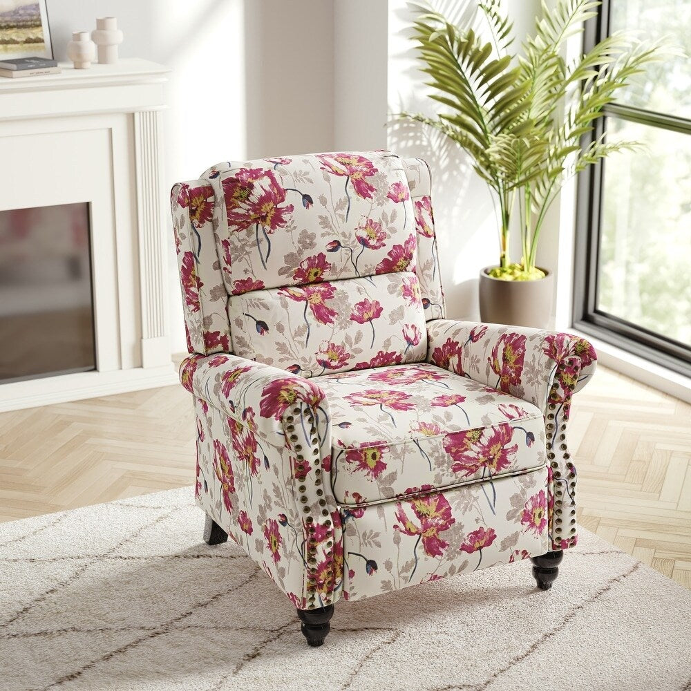 Fauteuil inclinable moderne rembourré en cuir PU