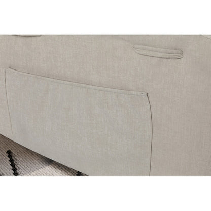 Fauteuil inclinable électrique moderne, canapé chauffant et massant réglable avec rangement latéral, repose-pieds et télécommande