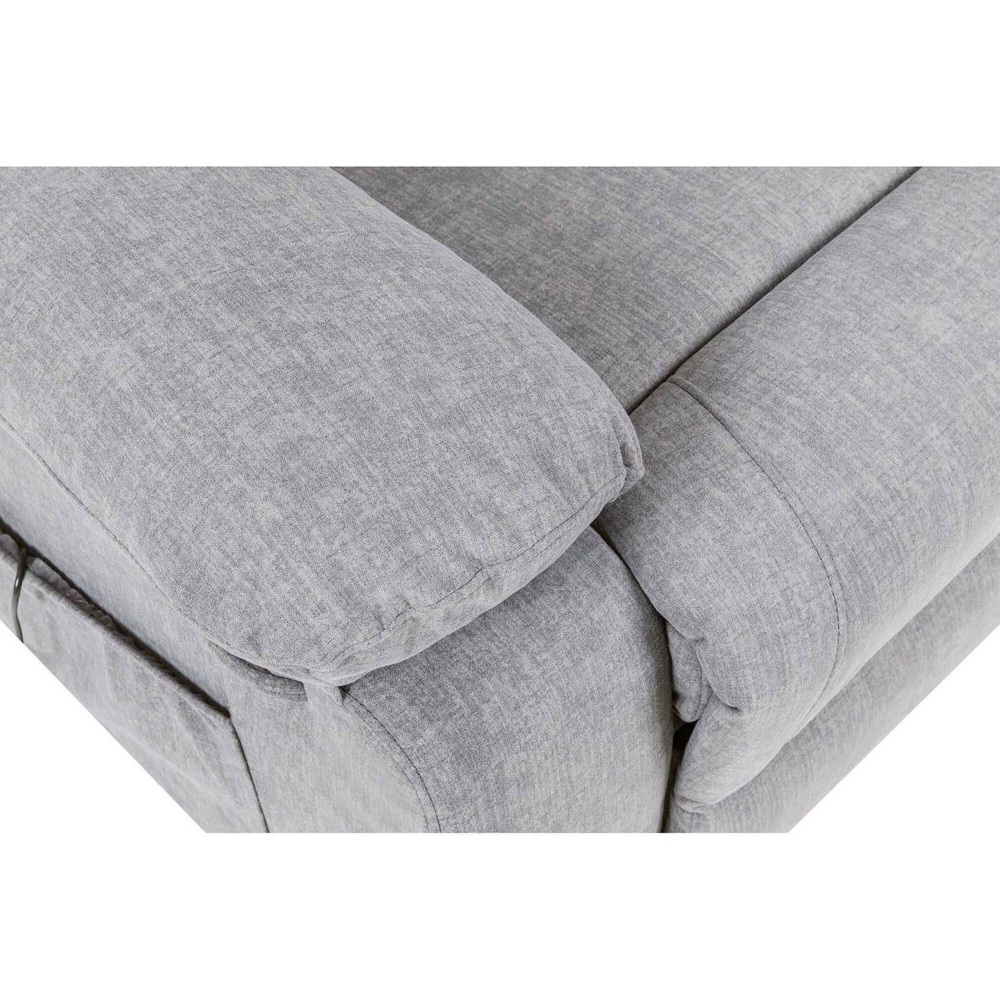 Fauteuil inclinable électrique moderne, canapé chauffant et massant réglable avec rangement latéral, repose-pieds et télécommande