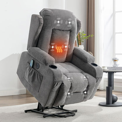 Fauteuil inclinable électrique moderne avec massage thermique et positions infinies