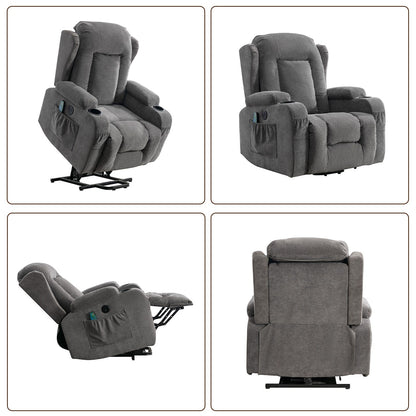 Fauteuil inclinable électrique moderne avec massage thermique et positions infinies