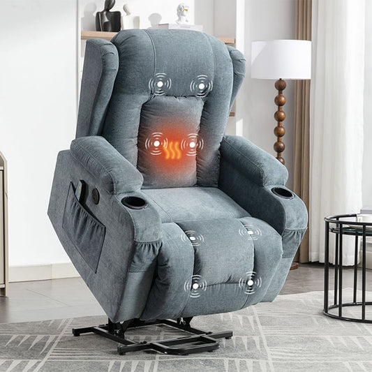 Fauteuil inclinable électrique moderne avec massage thermique et positions infinies