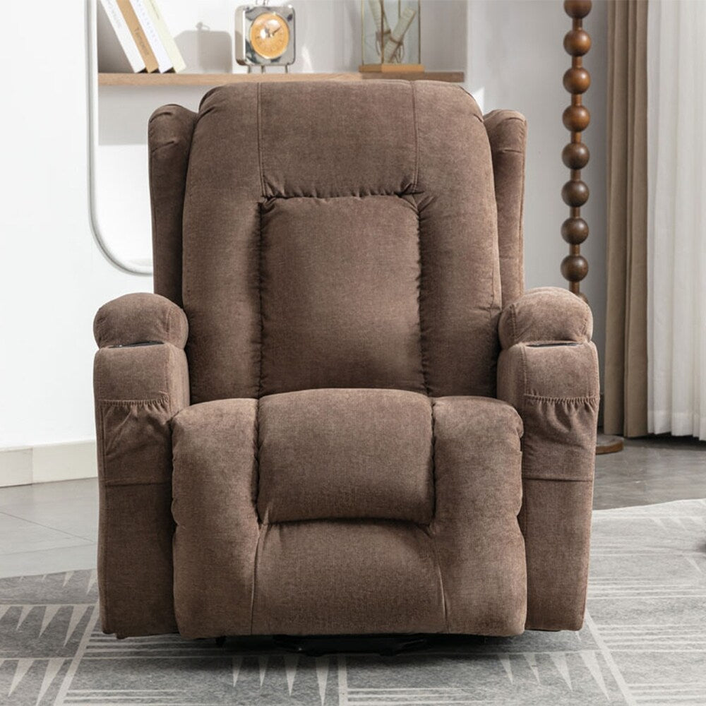 Fauteuil inclinable électrique moderne avec massage thermique et positions infinies