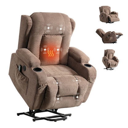 Fauteuil inclinable électrique moderne avec massage thermique et positions infinies