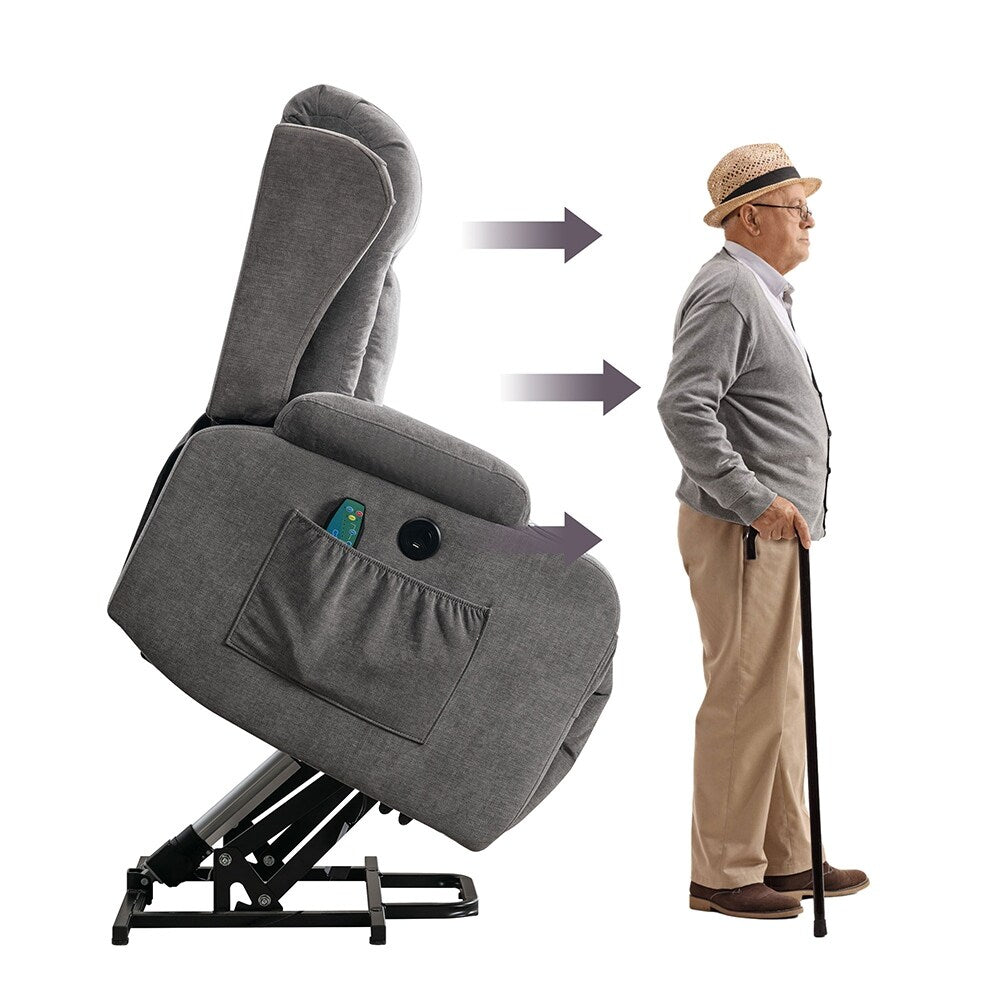 Fauteuil inclinable électrique moderne avec massage thermique et positions infinies