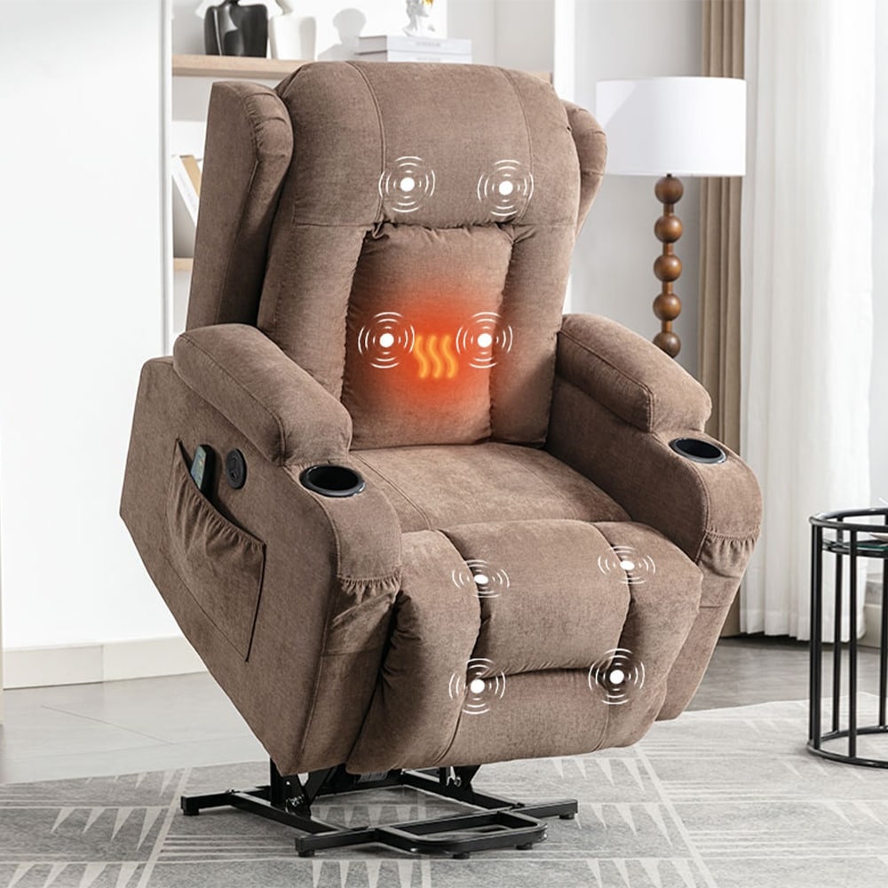 Fauteuil inclinable électrique moderne avec massage thermique et positions infinies