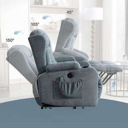 Fauteuil inclinable électrique moderne avec massage thermique et positions infinies