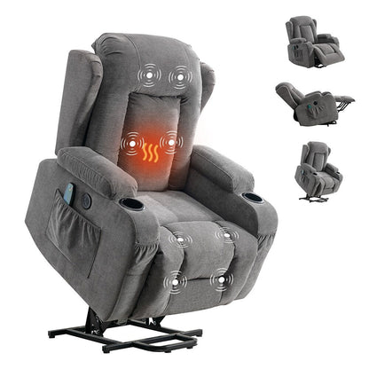 Fauteuil inclinable électrique moderne avec massage thermique et positions infinies
