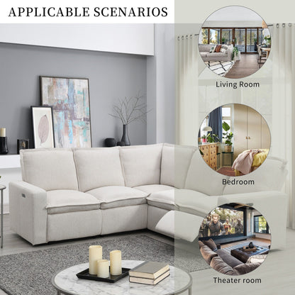 Fauteuil inclinable électrique moderne, siège de cinéma maison, canapé moelleux avec port USB pour salon