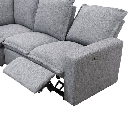 Fauteuil inclinable électrique moderne, siège de cinéma maison, canapé moelleux avec port USB pour salon