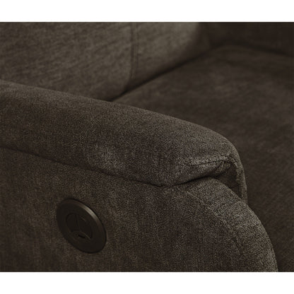 Fauteuil inclinable électrique moderne avec port USB, support complet de la tête et des lombaires, tissu facile à nettoyer