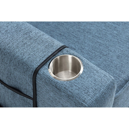 Fauteuil inclinable manuel moderne à dossier bas, siège de cinéma maison, fauteuil de salon à oreilles avec vibrations et chaleur