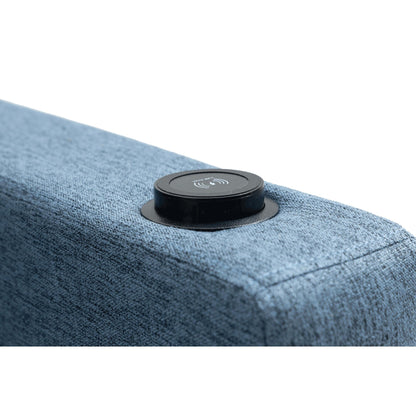 Fauteuil inclinable manuel moderne à dossier bas, siège de cinéma maison, fauteuil de salon à oreilles avec vibrations et chaleur