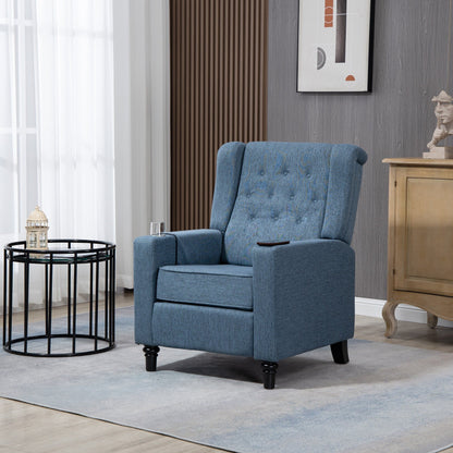 Fauteuil inclinable manuel moderne à dossier bas, siège de cinéma maison, fauteuil de salon à oreilles avec vibrations et chaleur