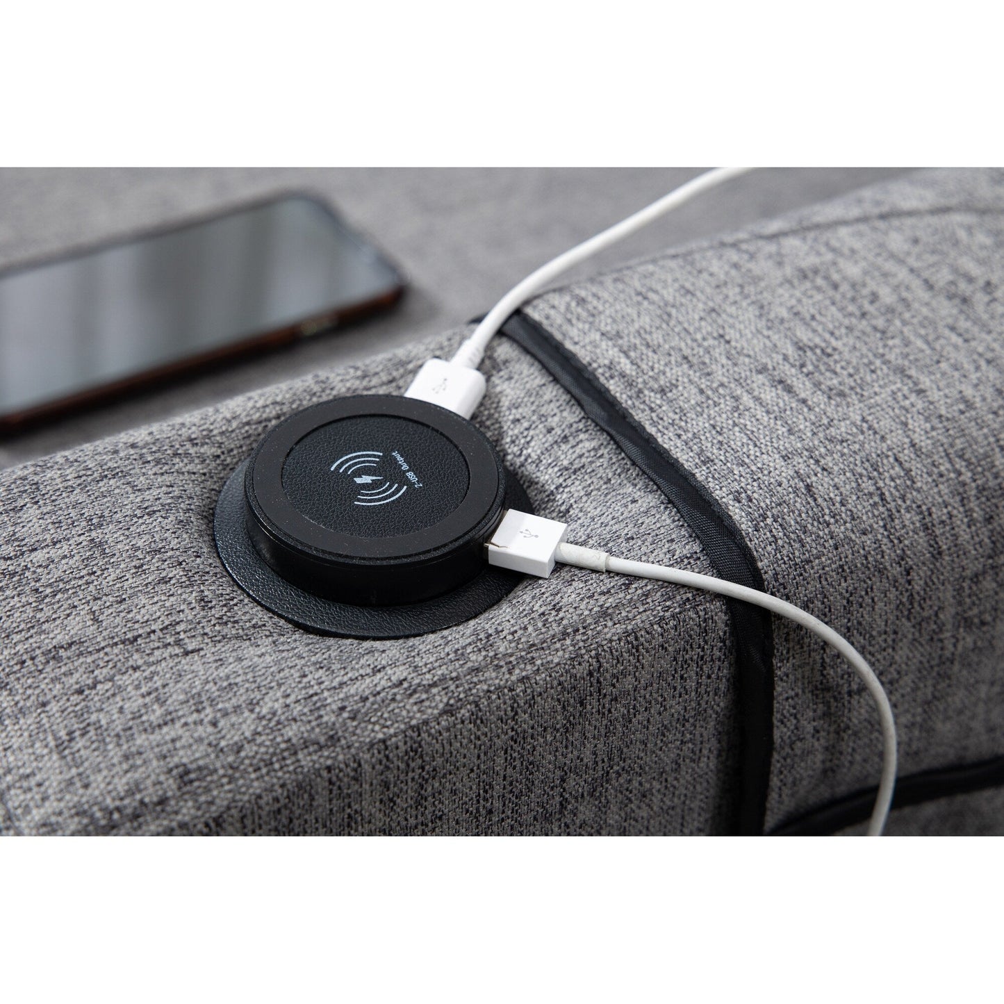 Fauteuil inclinable manuel moderne à dossier bas, siège de cinéma maison, fauteuil de salon à oreilles avec vibrations et chaleur