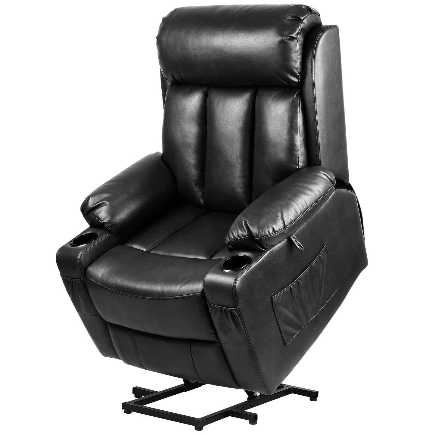 Fauteuil inclinable moderne en similicuir avec massage