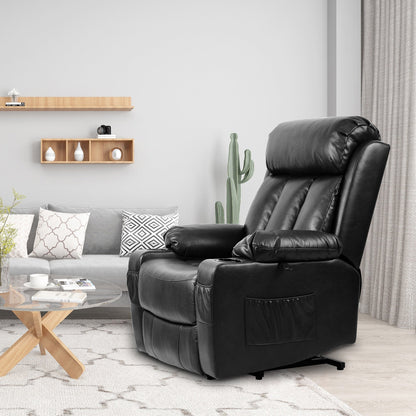 Fauteuil inclinable moderne en similicuir avec massage