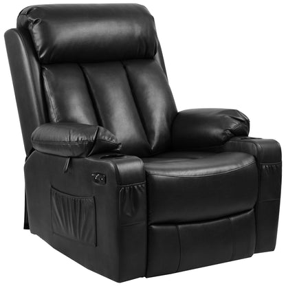 Fauteuil inclinable moderne en similicuir avec massage