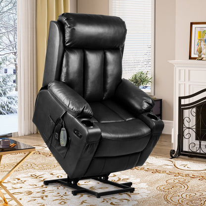 Fauteuil inclinable moderne en similicuir avec massage
