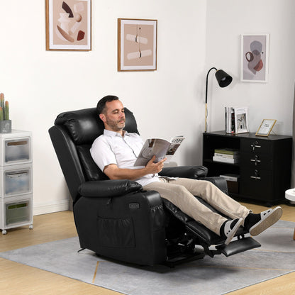 Fauteuil inclinable moderne en similicuir avec massage
