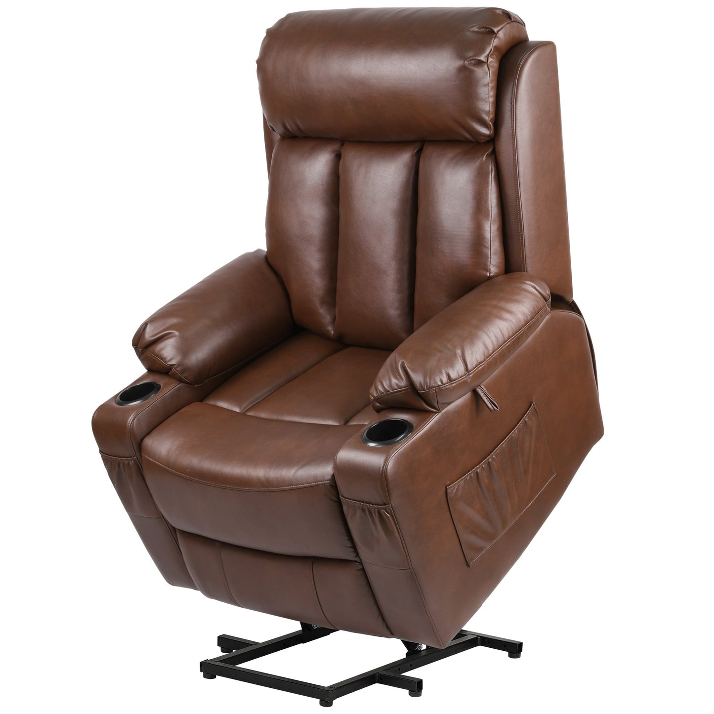 Fauteuil inclinable moderne en similicuir avec massage