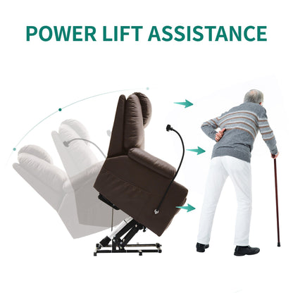 Fauteuil de massage inclinable moderne en tissu avec LED et support pour téléphone portable