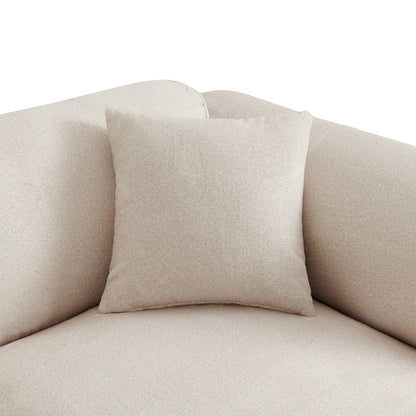 Canapé sectionnel moderne de luxe en velours 4 places avec pouf amovible et oreillers pour salon appartement