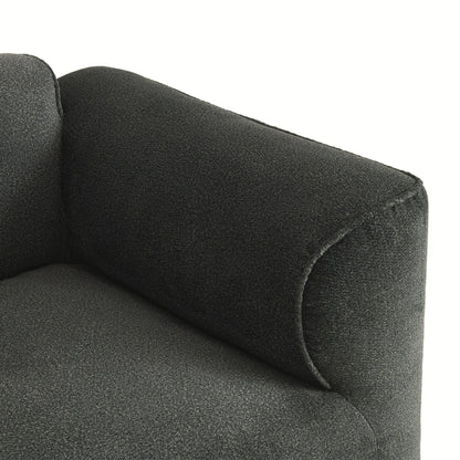 Canapé sectionnel moderne de luxe en velours 4 places avec pouf amovible et oreillers pour salon appartement