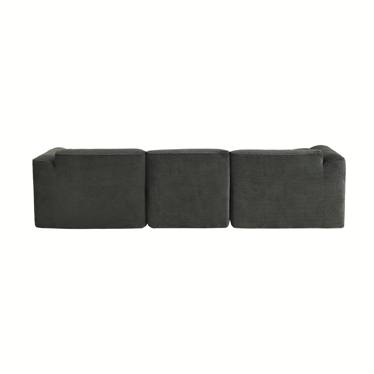 Canapé sectionnel moderne de luxe en velours 4 places avec pouf amovible et oreillers pour salon appartement